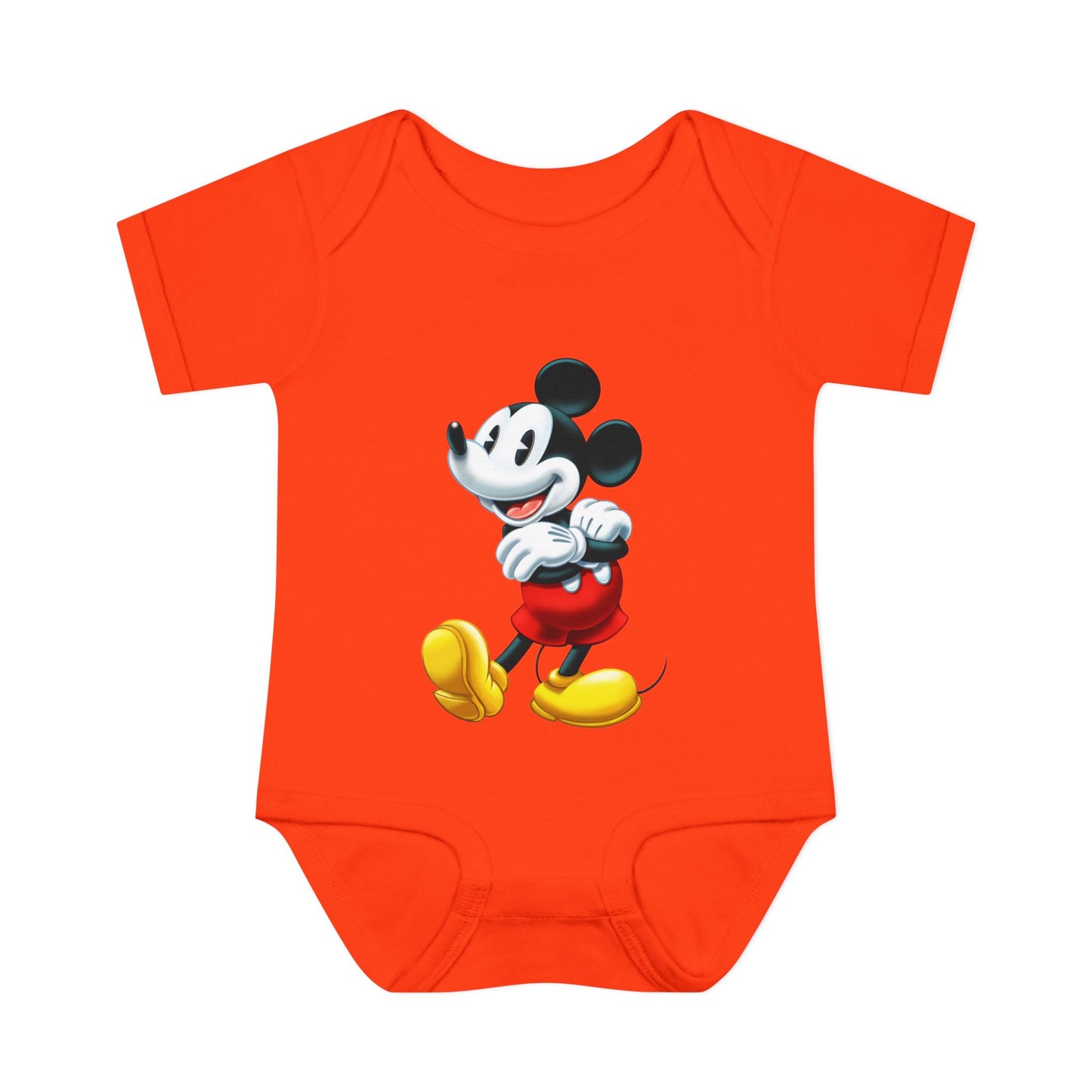 Mickey Mouse Infant Bodysuit — Classic Cartoon Baby Onesie