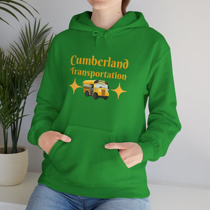 Cumberland Transportation School Bus Hoodie – Cute Vintage Yellow Bus Design