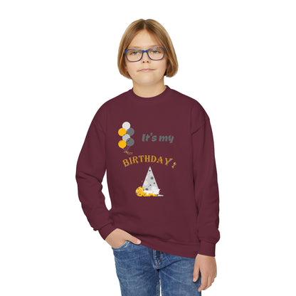 It's my Birthday Youth Crewneck Sweatshirt
