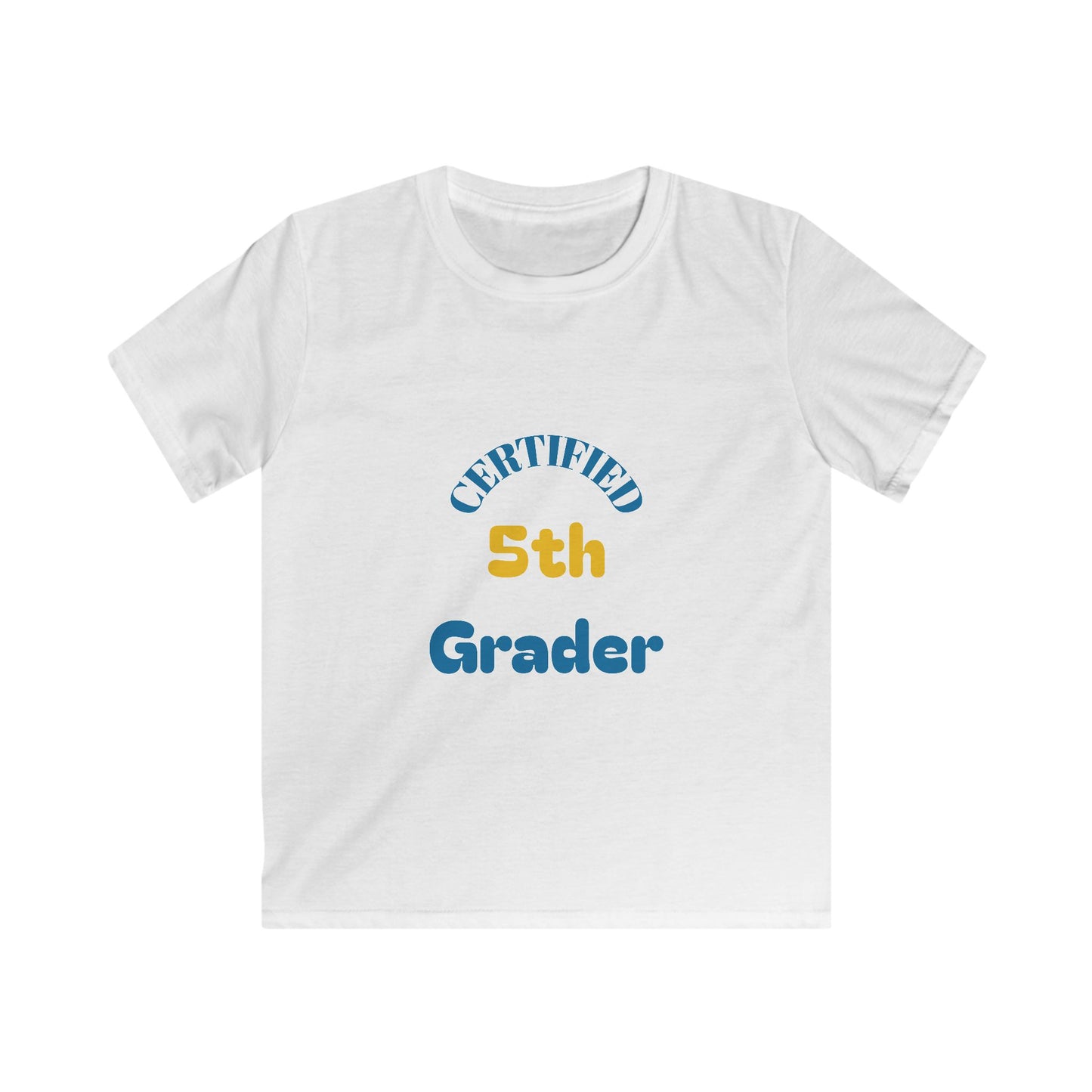 Certified 5th Grader Kids T‑Shirt – Back to School Graduation Tee