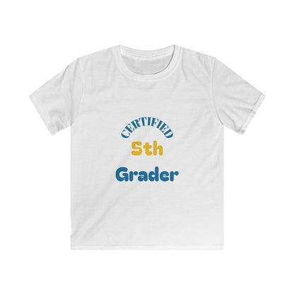 Certified 5th Grader Kids T‑Shirt – Back to School Graduation Tee