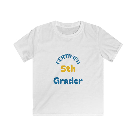 Certified 5th Grader Kids T‑Shirt – Back to School Graduation Tee