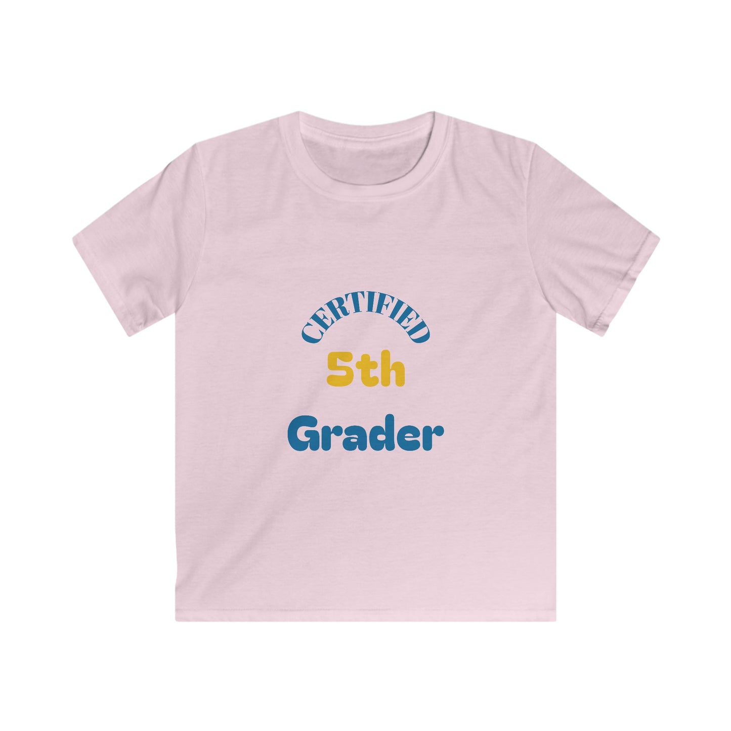 Certified 5th Grader Kids T‑Shirt – Back to School Graduation Tee