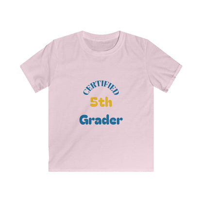Certified 5th Grader Kids T‑Shirt – Back to School Graduation Tee