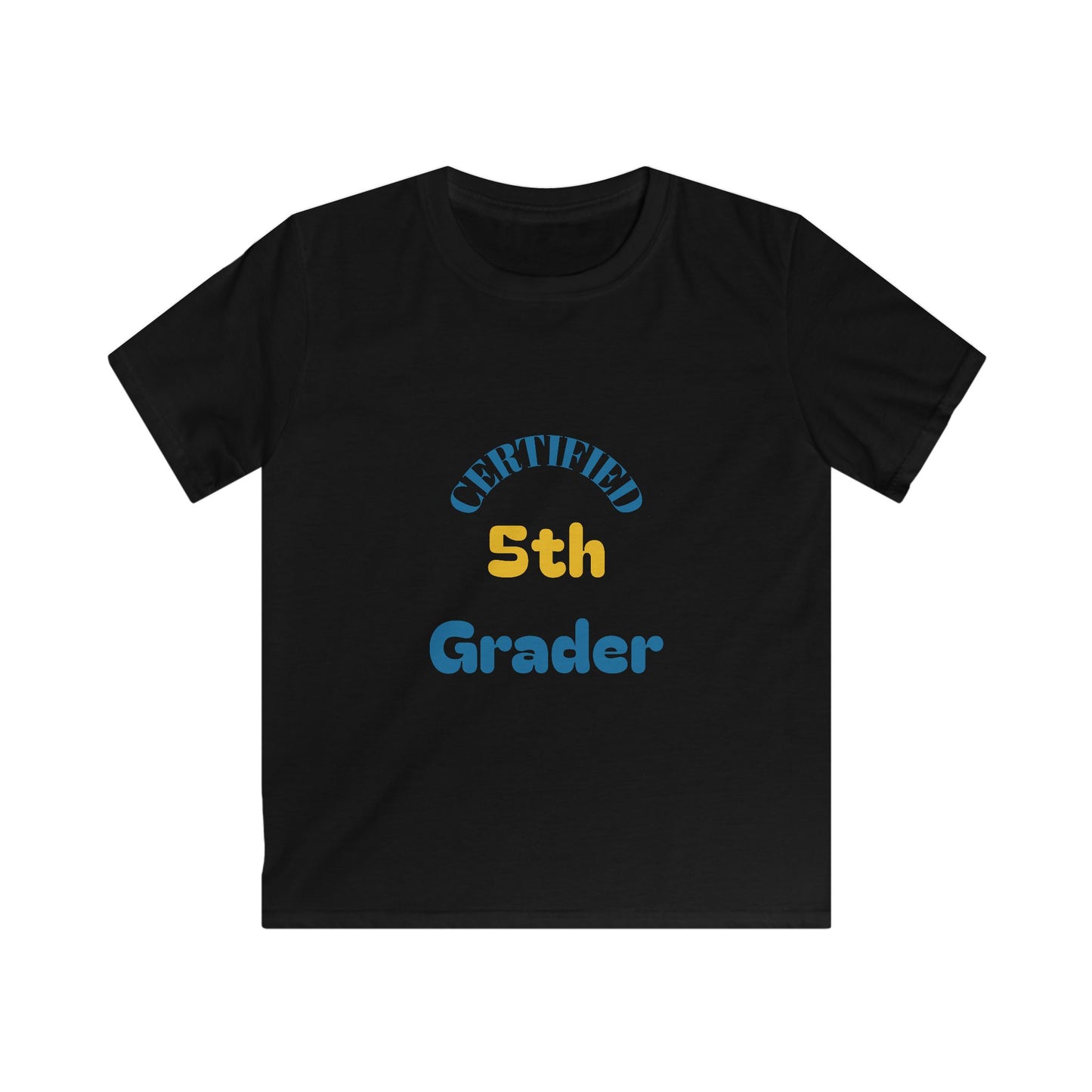 Certified 5th Grader Kids T‑Shirt – Back to School Graduation Tee