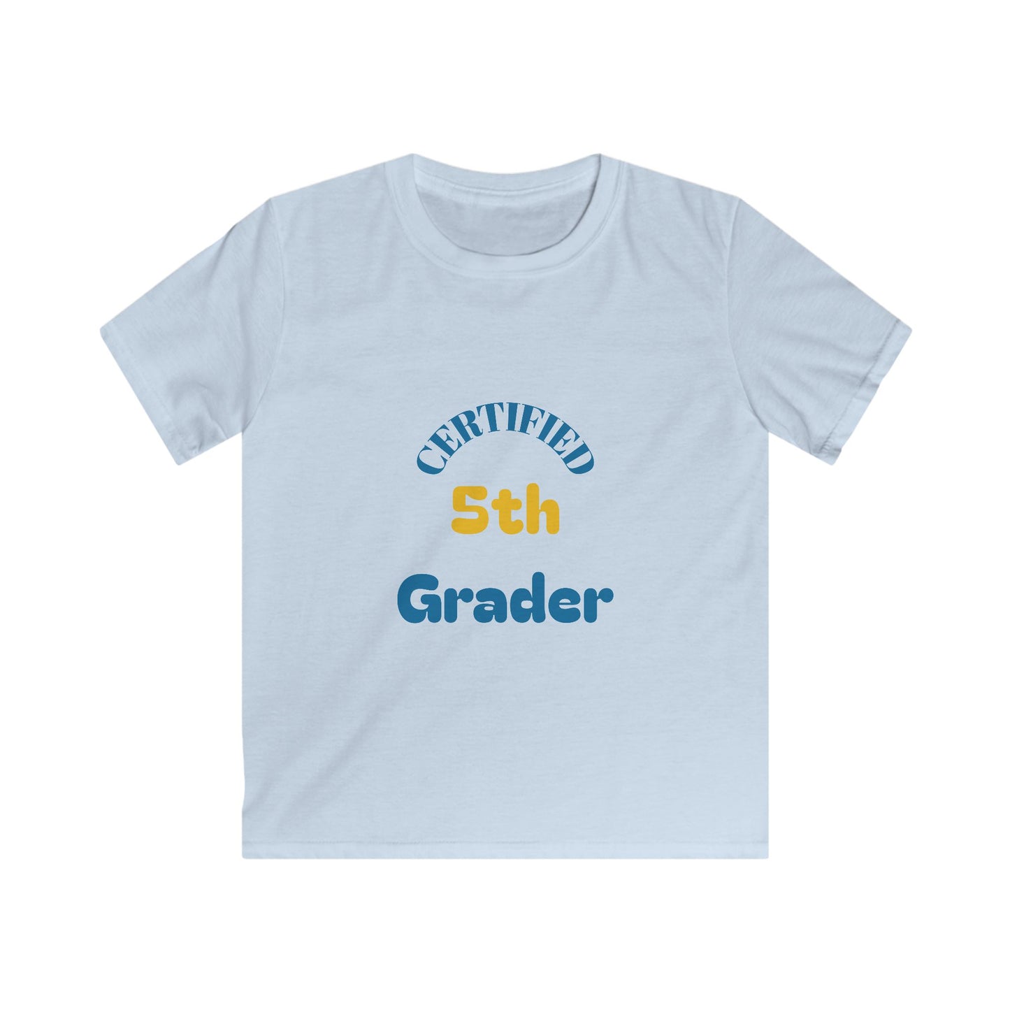 Certified 5th Grader Kids T‑Shirt – Back to School Graduation Tee