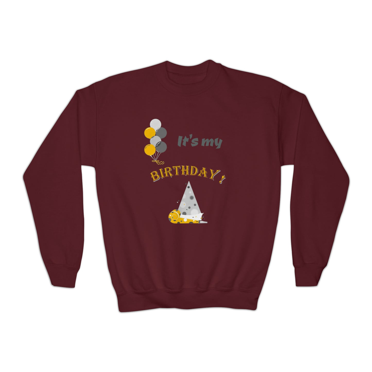 It's my Birthday Youth Crewneck Sweatshirt