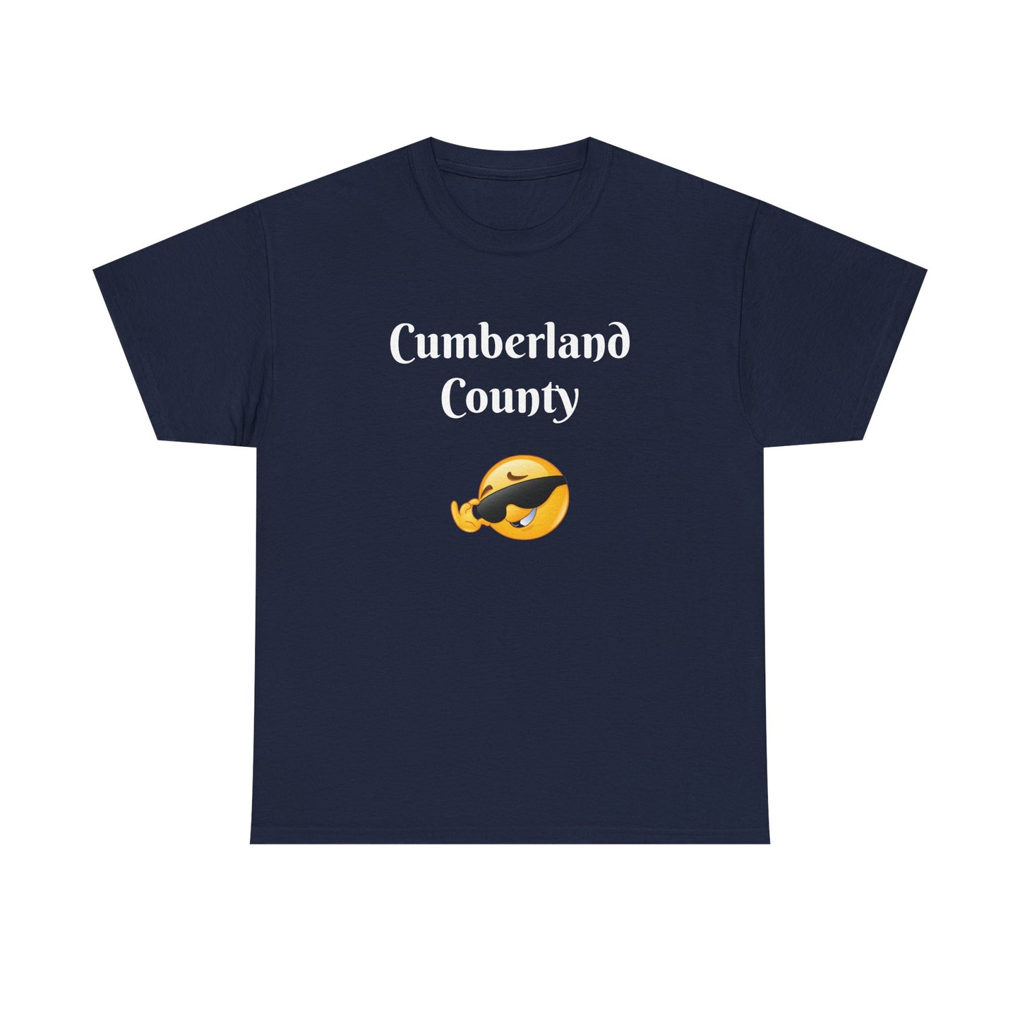 Cumberland County Emoji Tee - Cool Sunglasses Smiley Local Pride T-Shirt