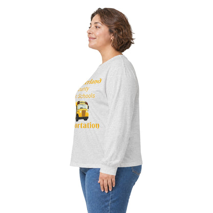 Cumberland County Public Schools Transportation Long Sleeve Tee — School Bus Crew Shirt