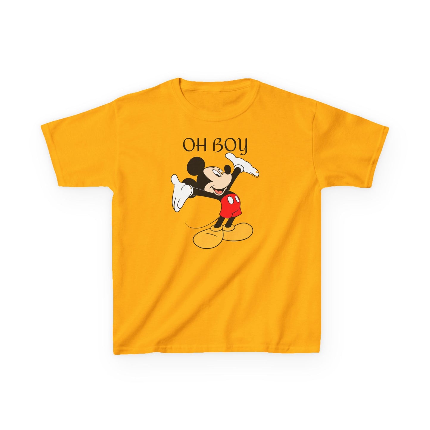 Kids Tee — "Oh Boy" Vintage Mickey Mouse Graphic