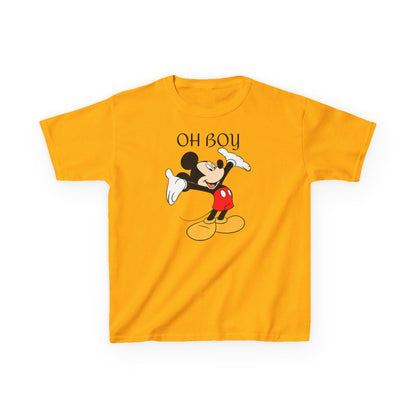 Kids Tee — "Oh Boy" Vintage Mickey Mouse Graphic