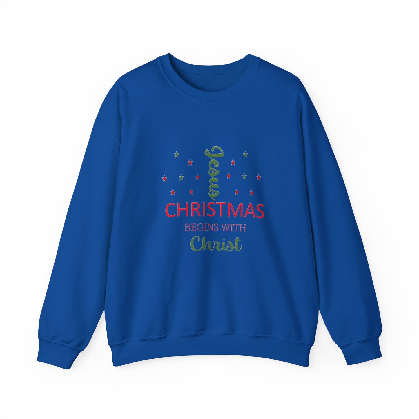 Christmas Begins With Christ Unisex Heavy Blend Hooded Sweatshirt
