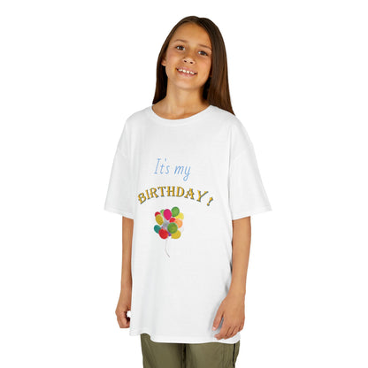 It's my Birthday Balloons Kids Heavy Cotton T-shirt