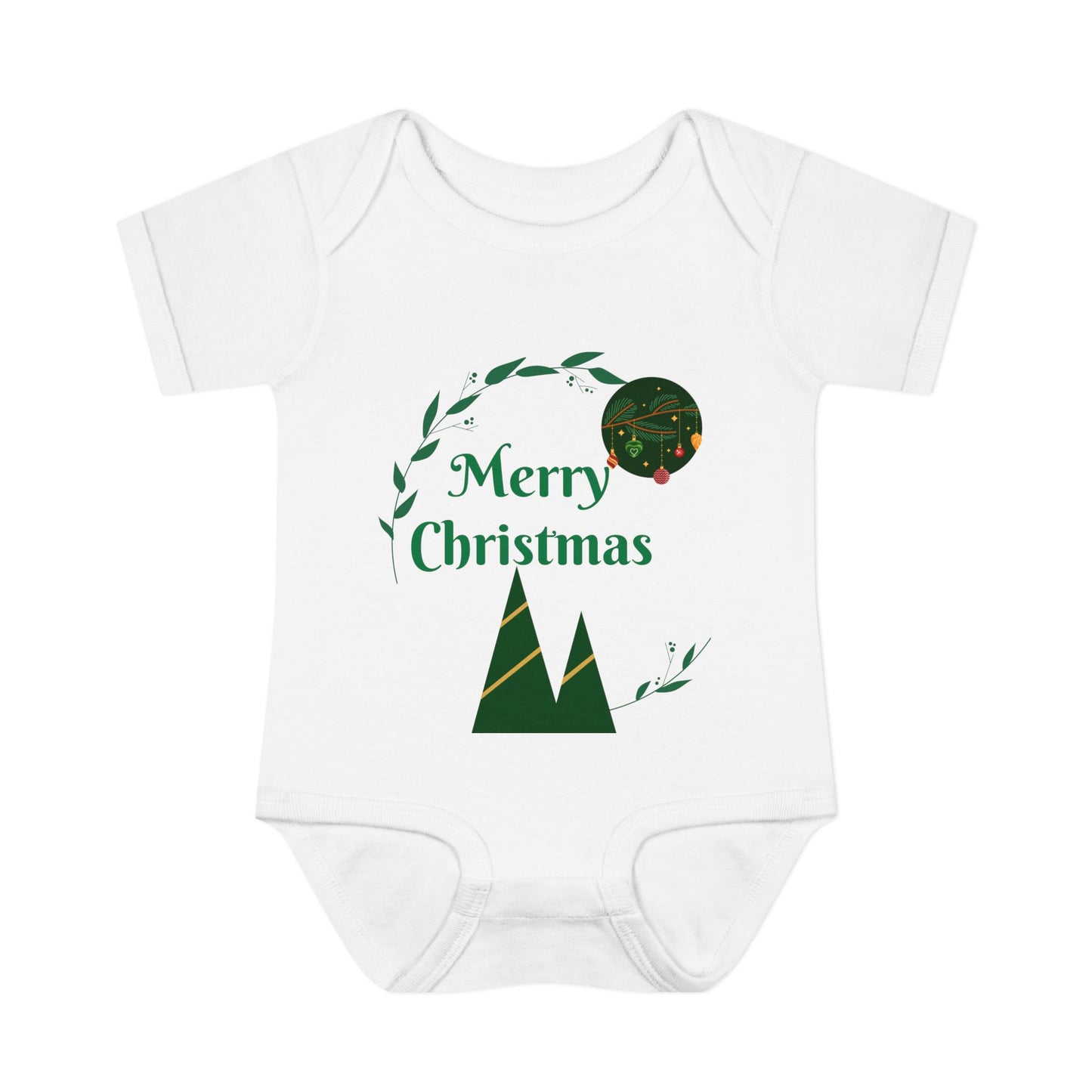 Merry Christmas Infant and Toddler Rib Bodysuit