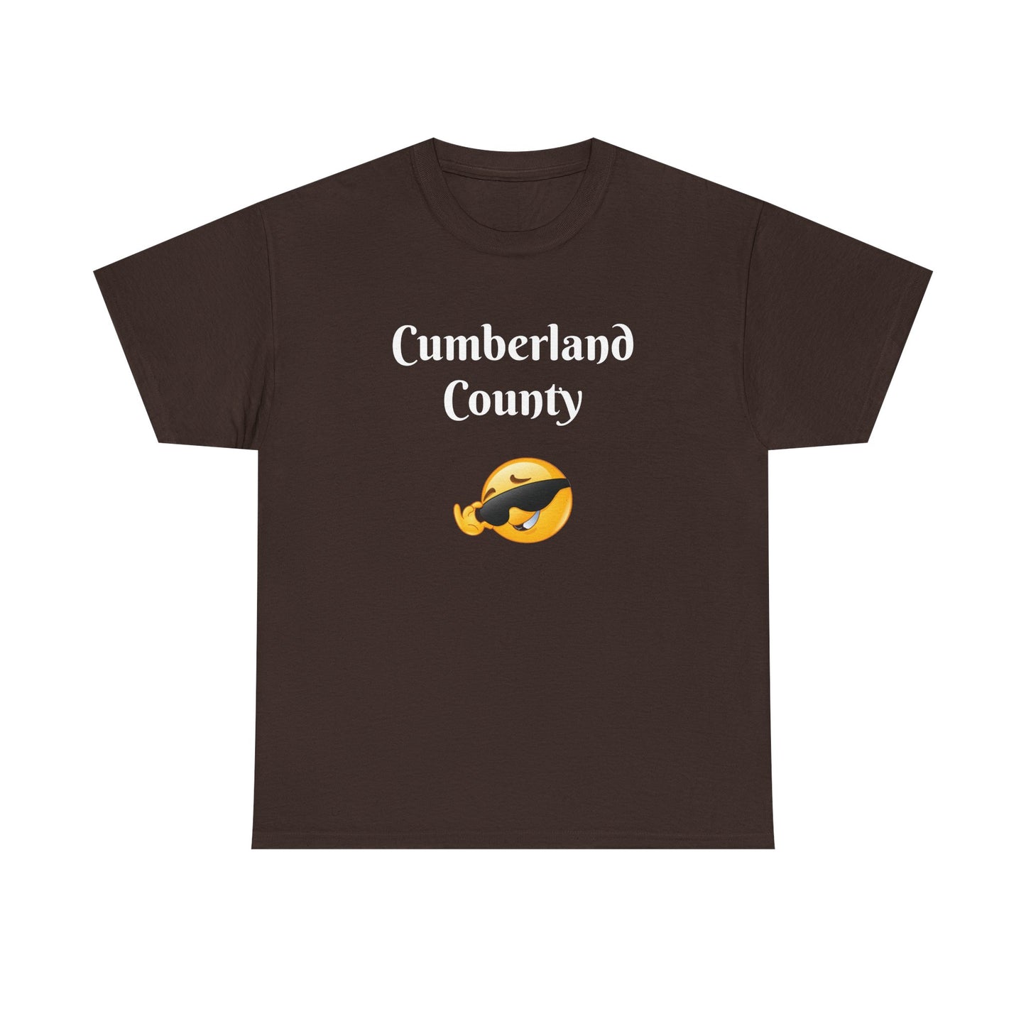 Cumberland County Emoji Tee - Cool Sunglasses Smiley Local Pride T-Shirt