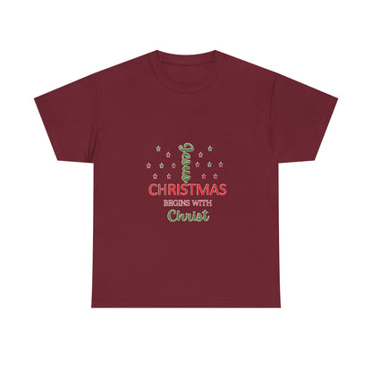 Christmas Begins With Christ T-Shirt