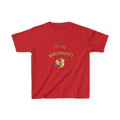 It's my Birthday Balloons Kids Heavy Cotton T-shirt