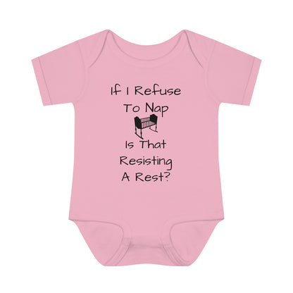 Resisting A Rest Infant Baby Rib Bodysuit