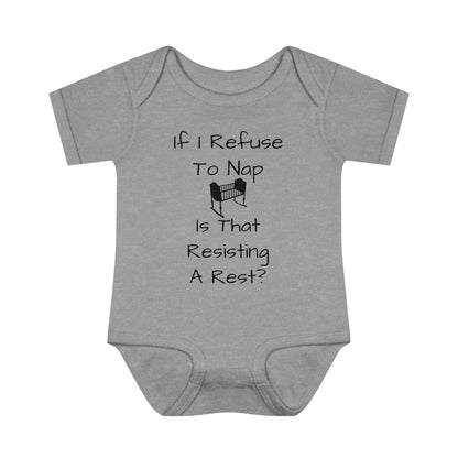 Resisting A Rest Infant Baby Rib Bodysuit
