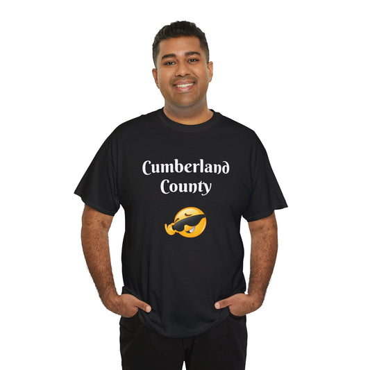 Cumberland County Emoji Tee - Cool Sunglasses Smiley Local Pride T-Shirt