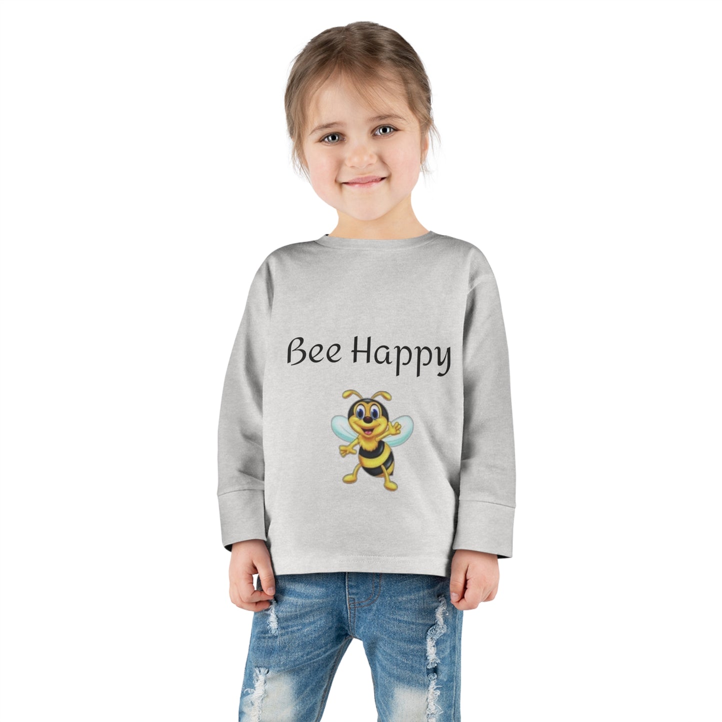 Bee Happy Toddler Long Sleeve Tee