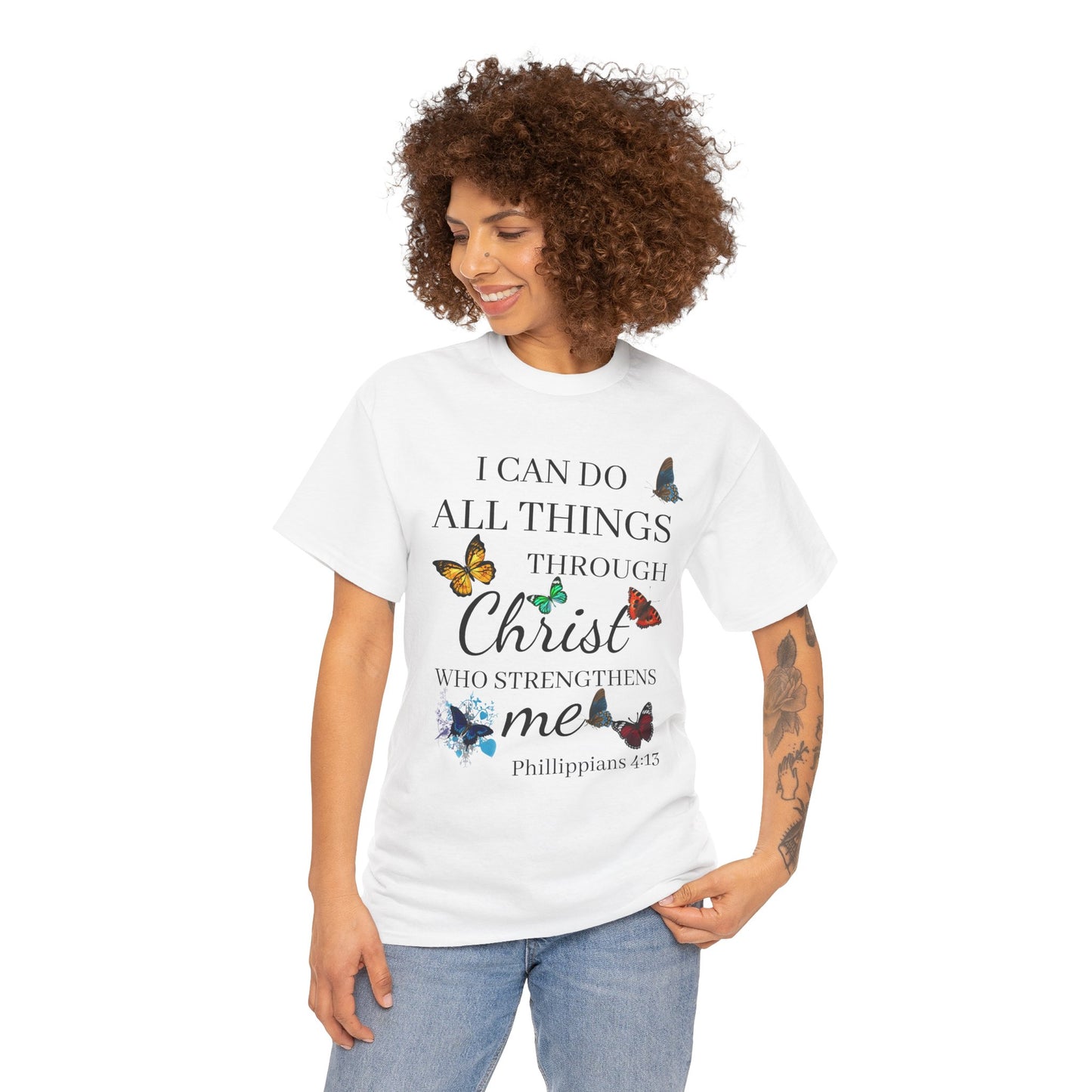 I Can Do All Things Through Christ T-Shirt — Philippians 4:13 Inspirational Christian Tee