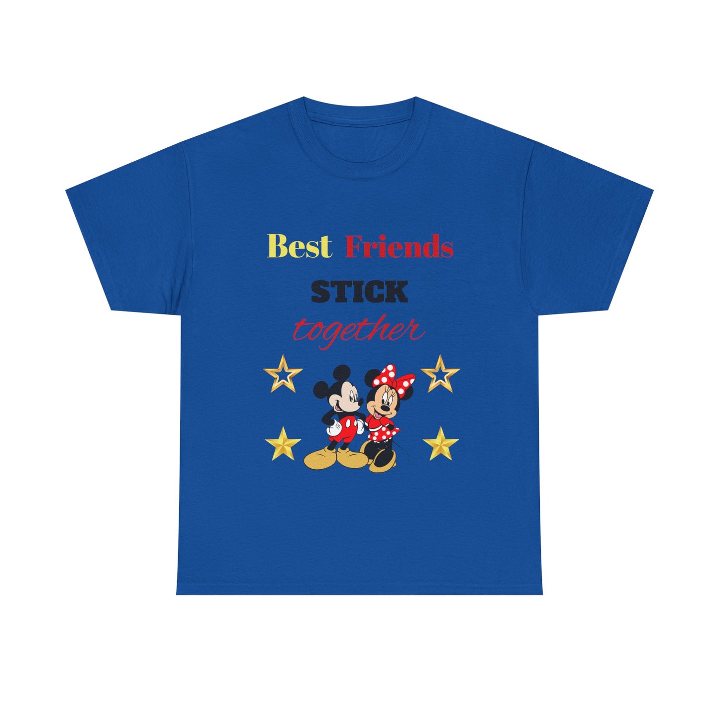 Best Friends Stick Together Tee — Cute Cartoon Graphic T-Shirt