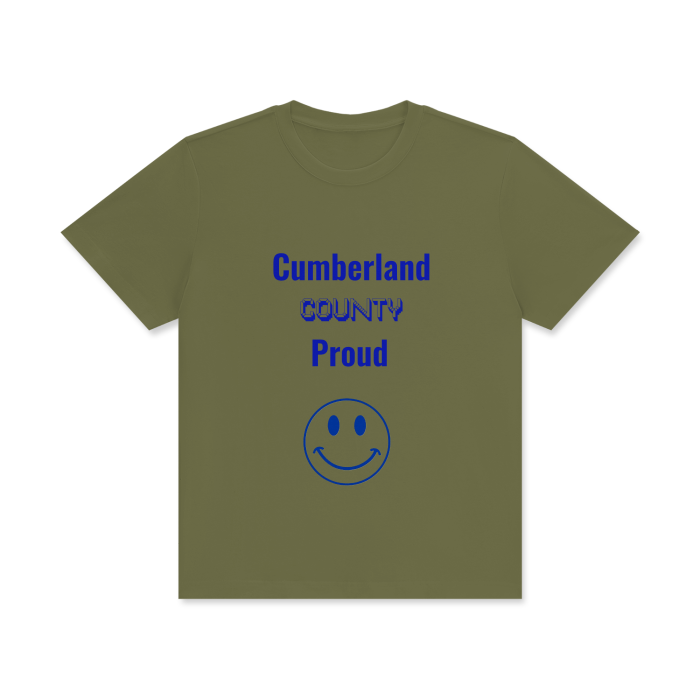 Cumberland County Unisex Classic Crew Neck Cotton T-Shirt,Cumberland,Cumberland County,Unisex,T-shirt,Women,Men,MOQ1,Delivery days 5