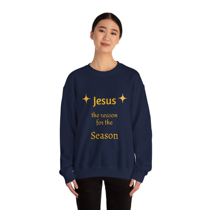 Sweatshirt — "Jesus the Reason for the Season" Christmas Crewneck