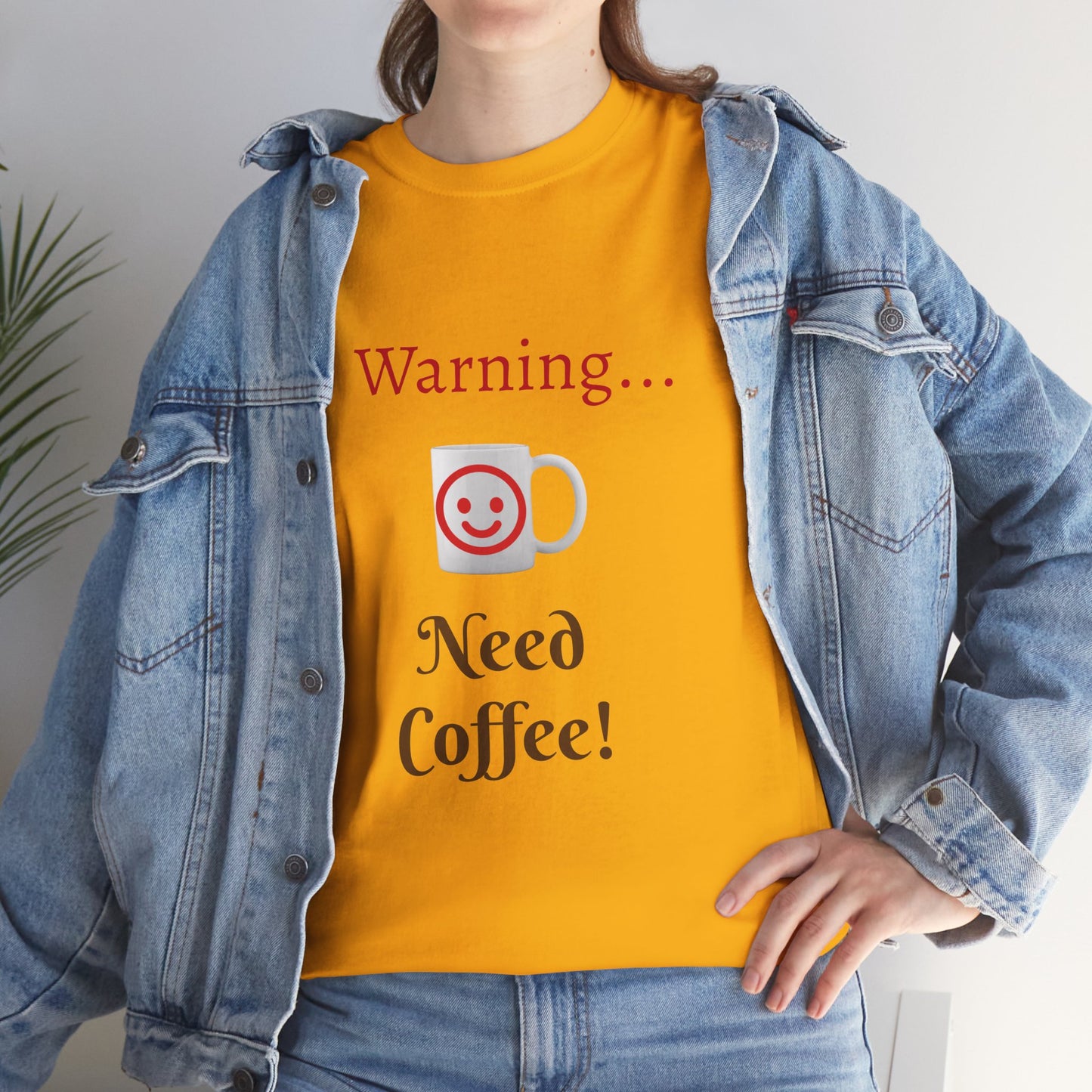 Warning... Need Coffee T-Shirt — Funny Coffee Lover Tee
