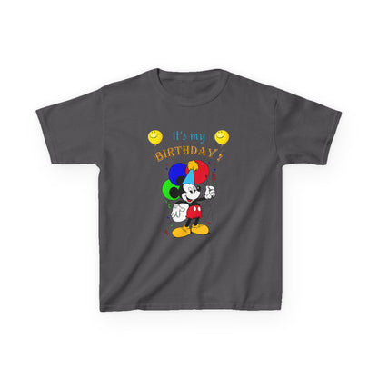Kids Birthday Tee — "It's My Birthday!" Colorful Cartoon Celebration Shirt