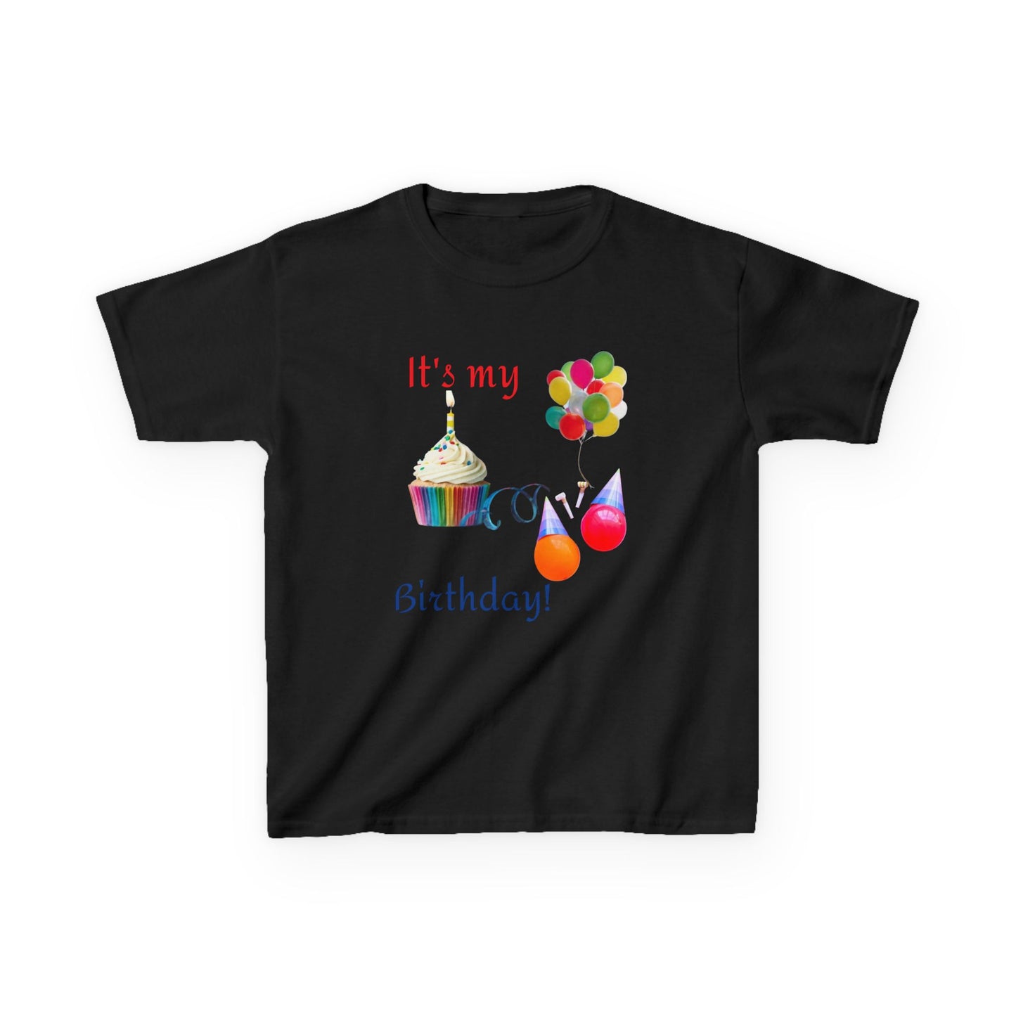 It's my Birthday Cupcake Kids Heavy Cotton T-shirt
