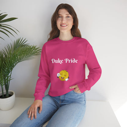 Sweatshirt — "Duke Pride" Smiling Emoji Crewneck