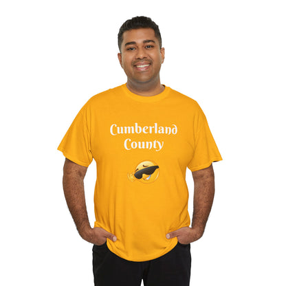 Cumberland County Emoji Tee - Cool Sunglasses Smiley Local Pride T-Shirt