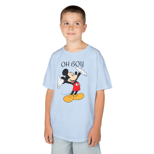 Kids Tee — "Oh Boy" Vintage Mickey Mouse Graphic