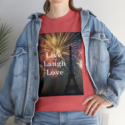 Live Laugh Love Fireworks T-shirt