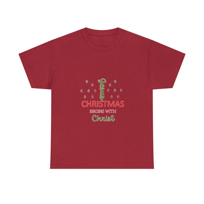 Christmas Begins With Christ T-Shirt