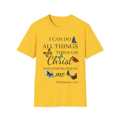 I Can Do All Things Through Christ T-Shirt — Inspirational Christian Tee