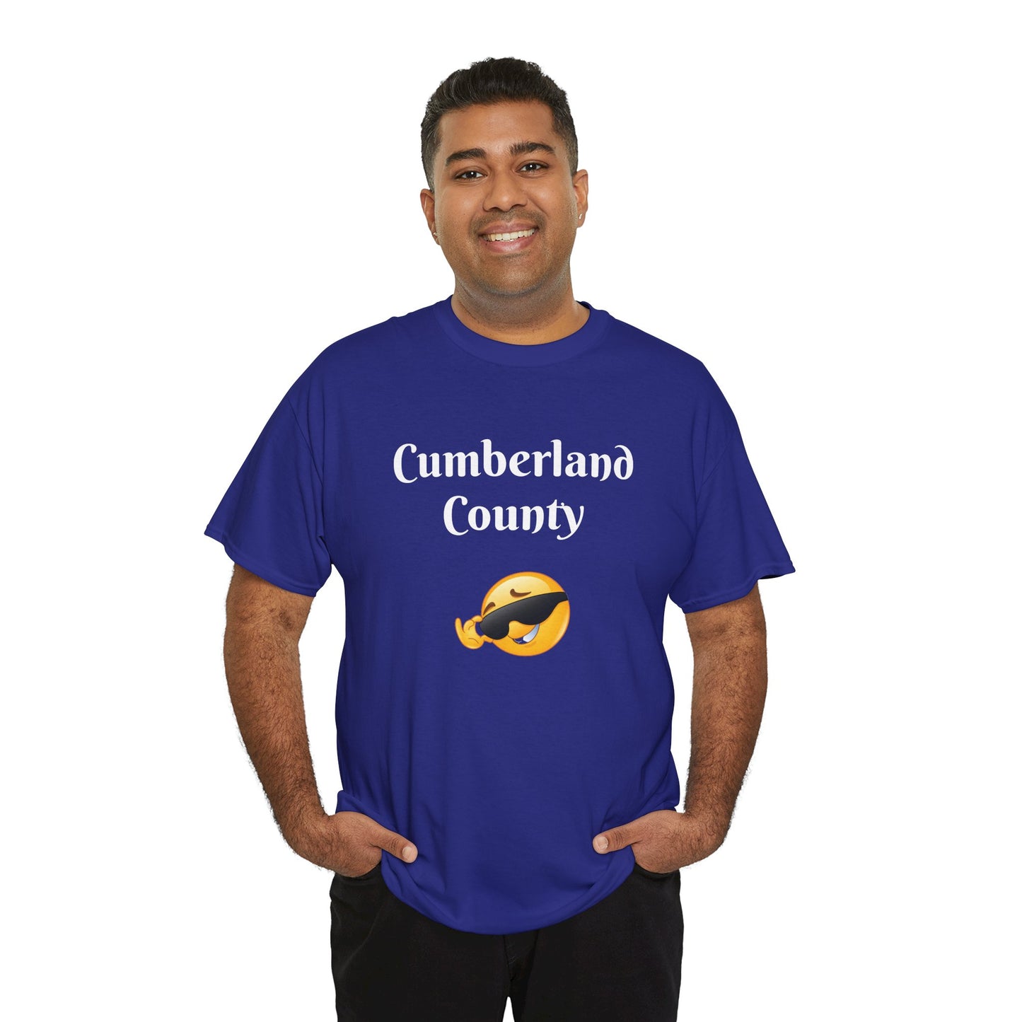 Cumberland County Emoji Tee - Cool Sunglasses Smiley Local Pride T-Shirt
