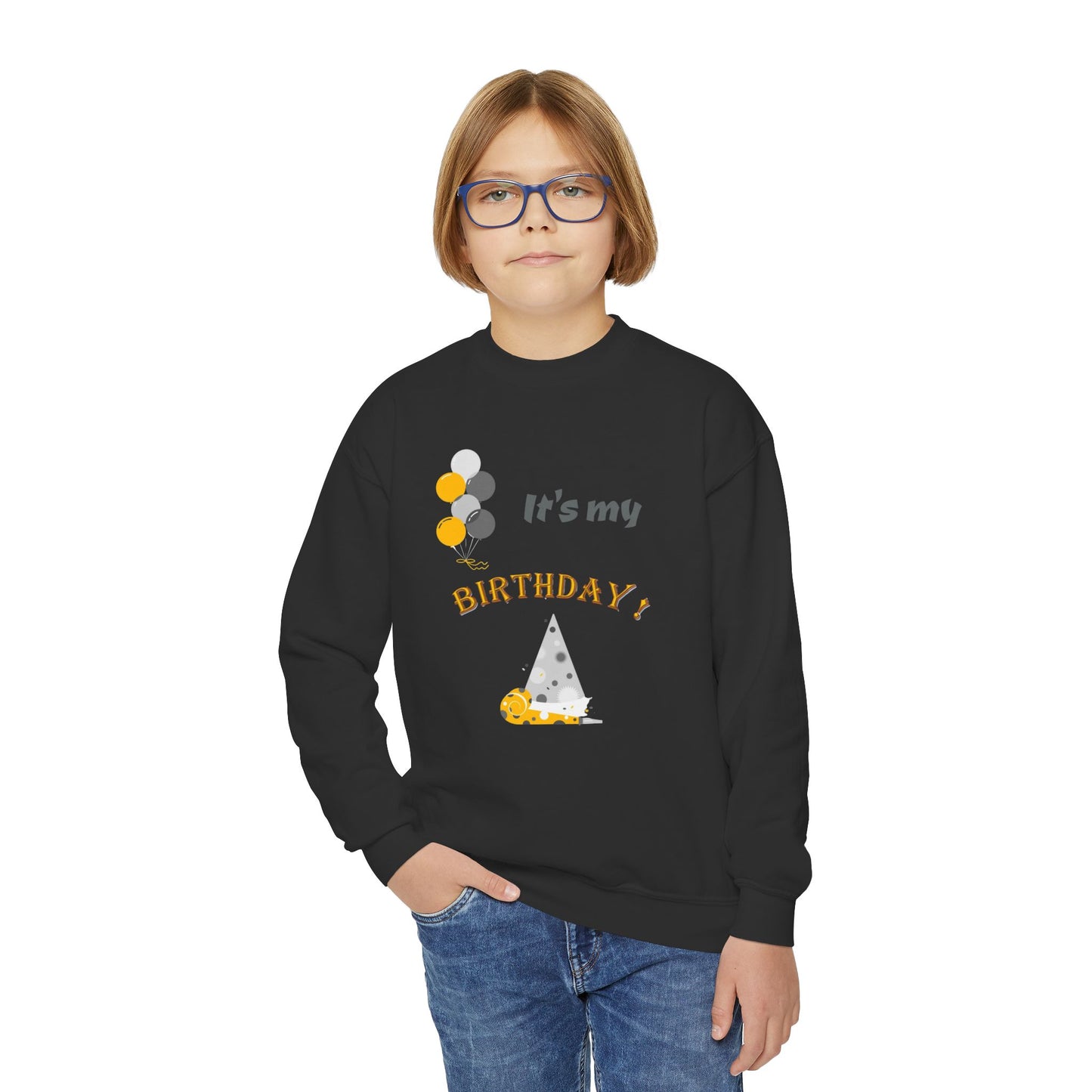 It's my Birthday Youth Crewneck Sweatshirt