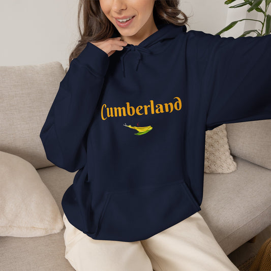 Cumberland Script Hoodie – Minimal Town Logo Pullover