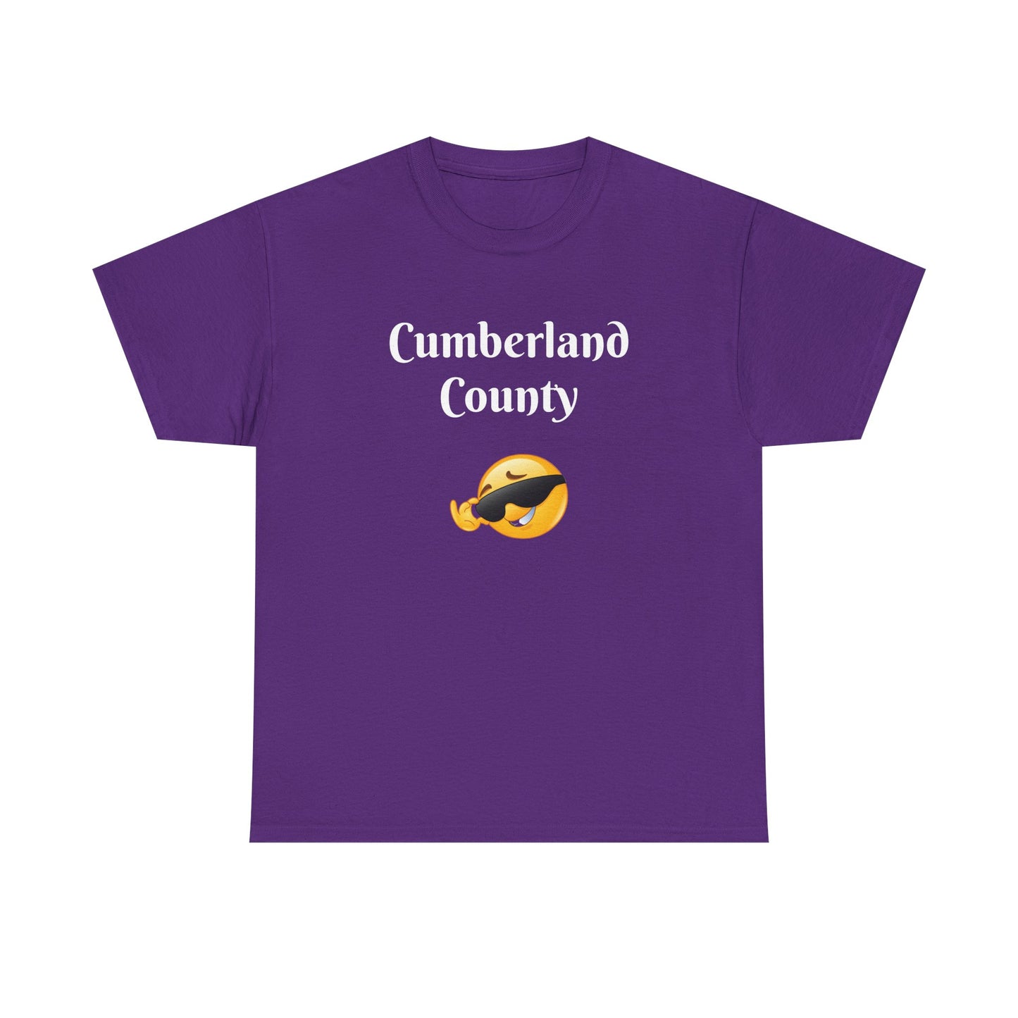Cumberland County Emoji Tee - Cool Sunglasses Smiley Local Pride T-Shirt
