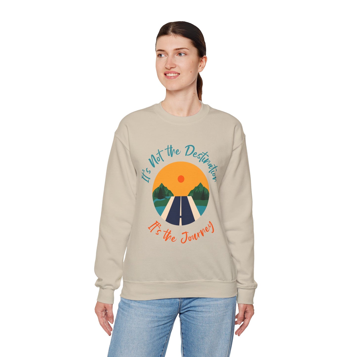 Journey Road Graphic Sweatshirt — "It's Not the Destination, It's the Journey"