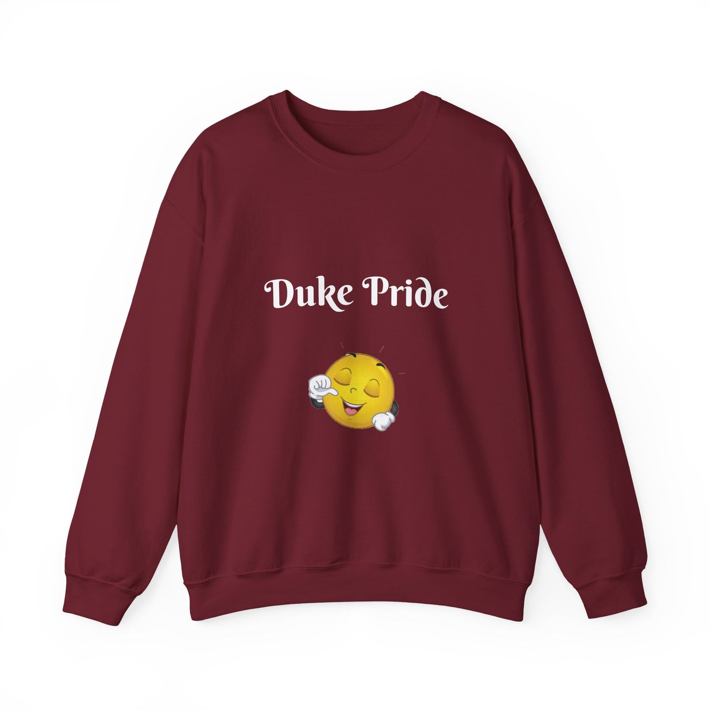 Sweatshirt — "Duke Pride" Smiling Emoji Crewneck