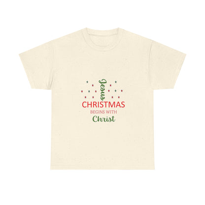 Christmas Begins With Christ T-Shirt