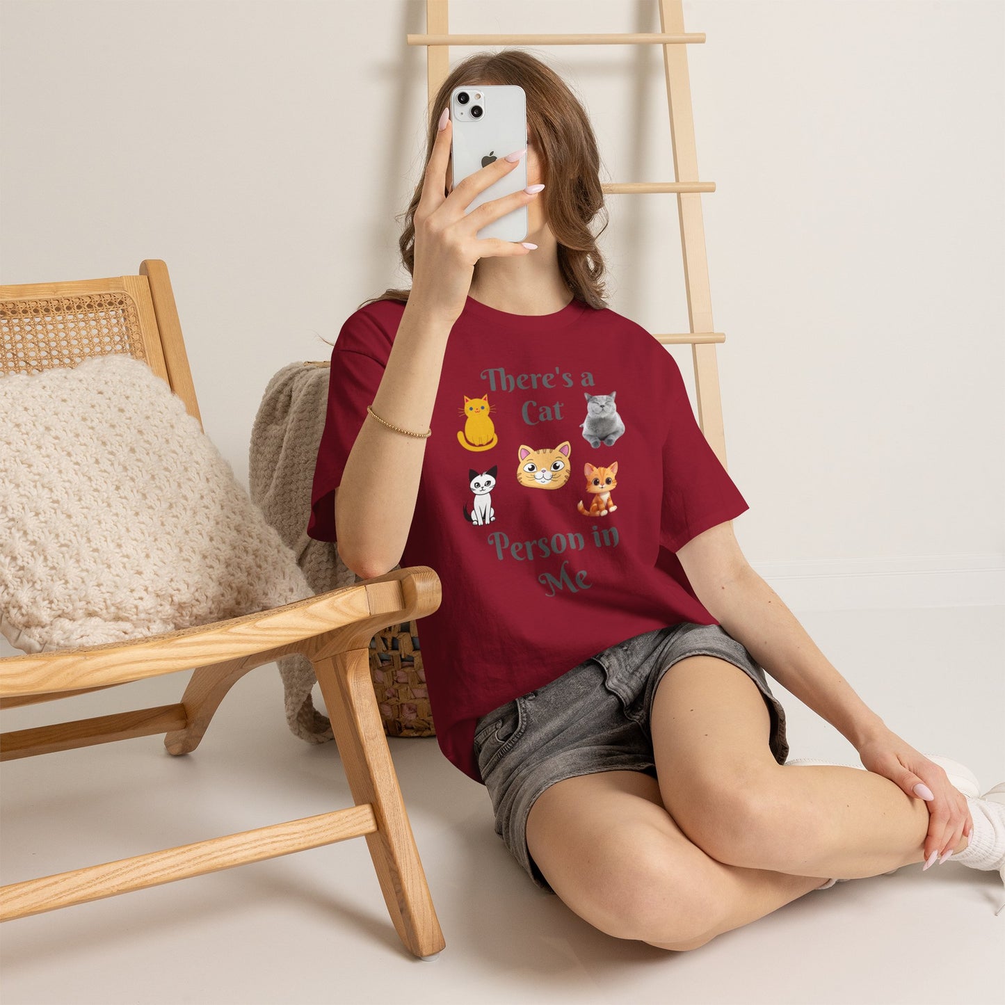 Cat Person Tee — "A Cat Person in Me" Graphic T-Shirt