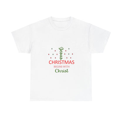 Christmas Begins With Christ T-Shirt