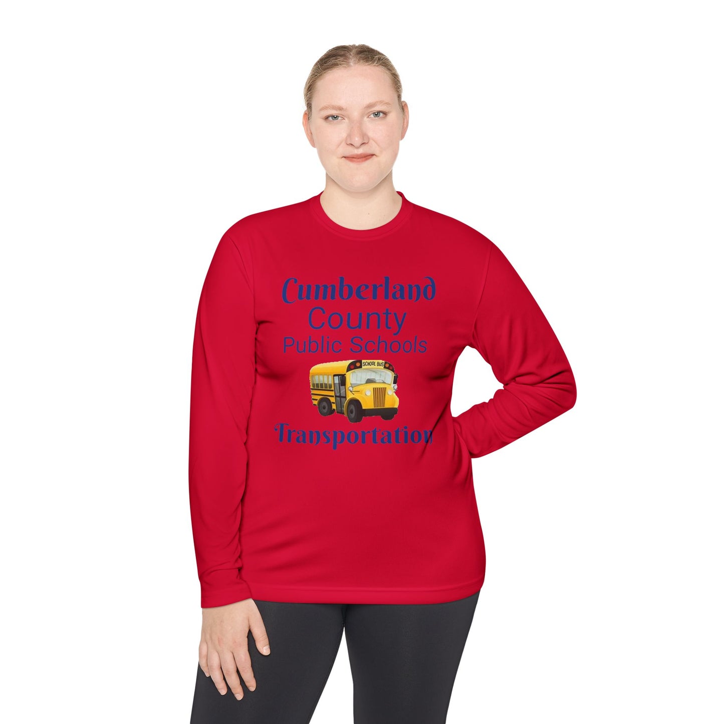Cumberland County Public Schools Transportation Long Sleeve Tee — School Bus Staff Shirt