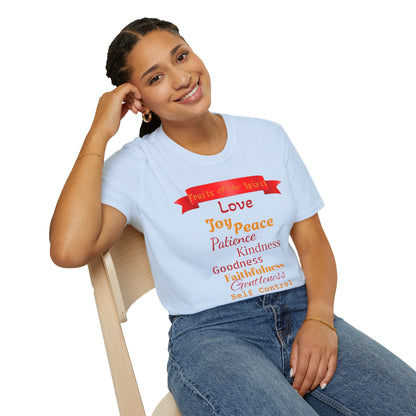 Fruits of the Spirit T-Shirt, Inspirational Tee for Faith, Christian Gift, Spiritual Encouragement, Bible Verse Apparel