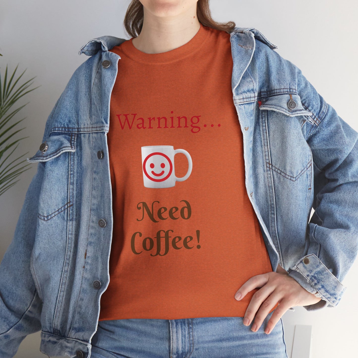 Warning... Need Coffee T-Shirt — Funny Coffee Lover Tee
